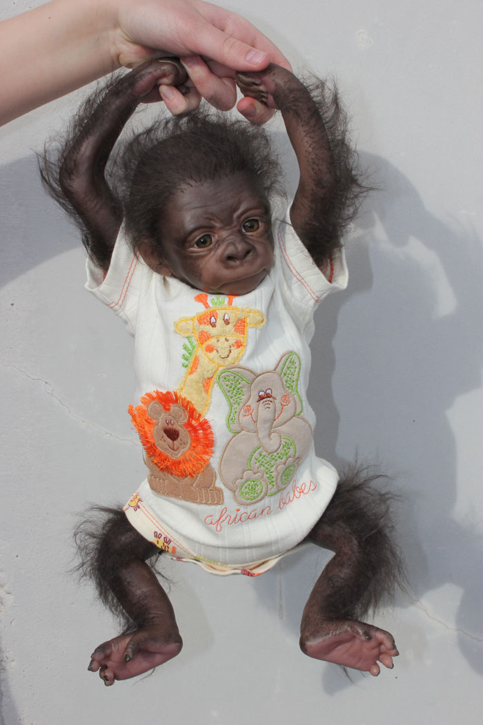 reborn gorilla doll